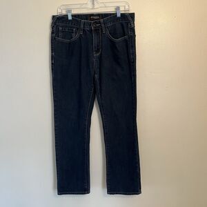 GUESS Denim Del Mar Fit Slim Straight Jeans, Dark Wash- Size 32 x 30